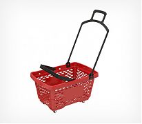 Корзина-тележка DISCO - это удобное и практичное решение для покупок и хозяйственных нужд. С ее помощью вы с легкостью сможете переносить тяжелые покупки или предметы. Сочетает в себе функции переносной корзины и корзины-тележки.